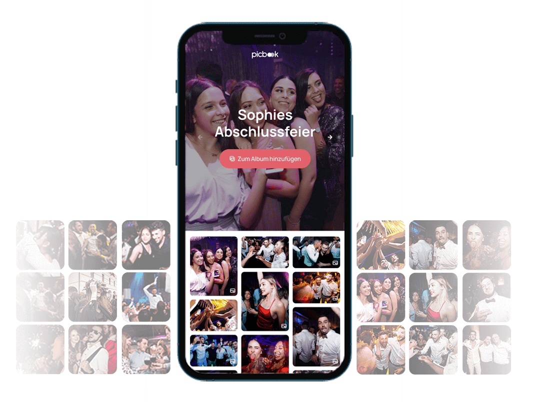 Picbook - Fotos und Videos Abschlussfeiergäste QR-Code