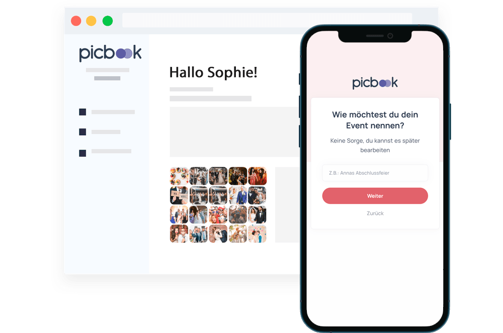 Picbook - Fotos und Videos Abschlussfeiergäste QR-Code